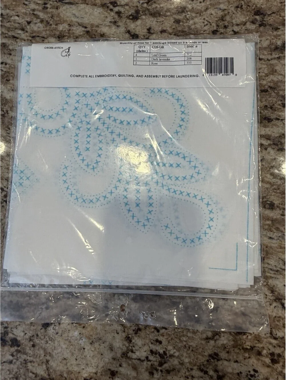 Vtg Jack Dempsey White Quilt Blocks 18” XXX Floral #97 Rare New